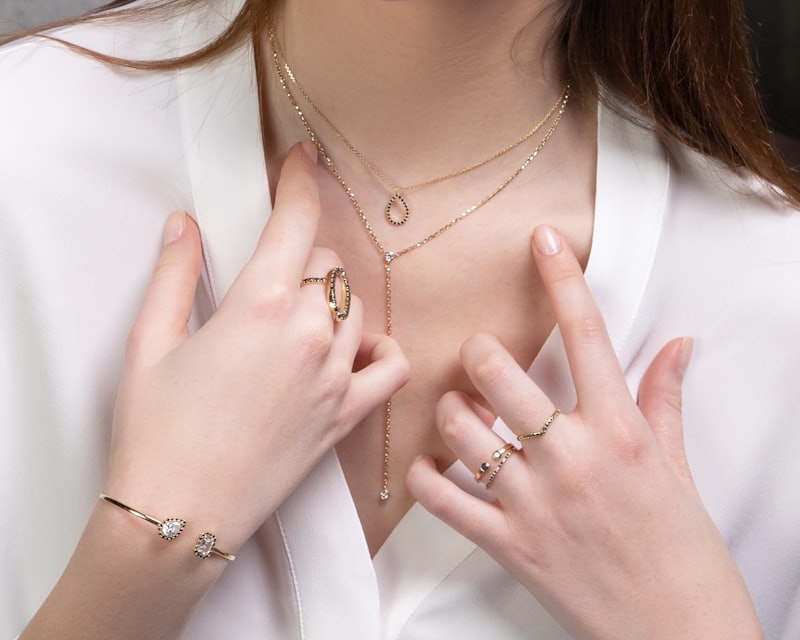 Gold Lariat Necklace