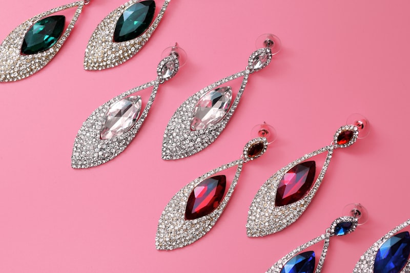 Marquise Crystal Drop Earrings